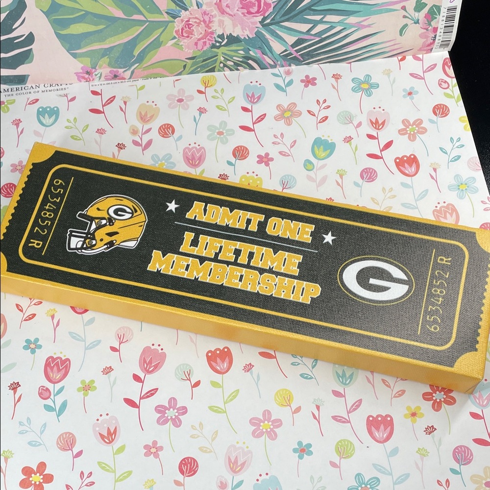 Green Bay Packers Lifetime Membership Ticket